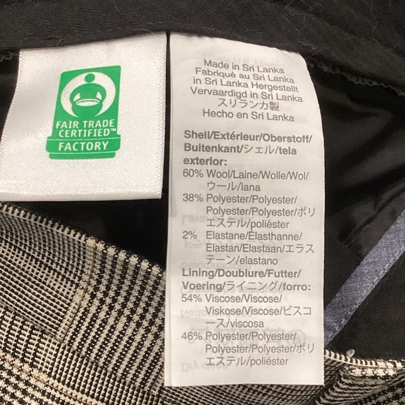 J. Crew Bowery Houndstooth Plaid Four Season Wool Dress Pant, Size 32 x 32 - Picture 14 of 16